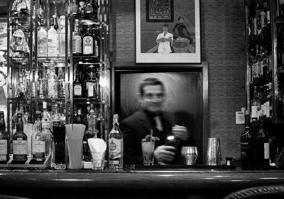 Portrait of Filippo Baldan, Belgian cocktail bartender.